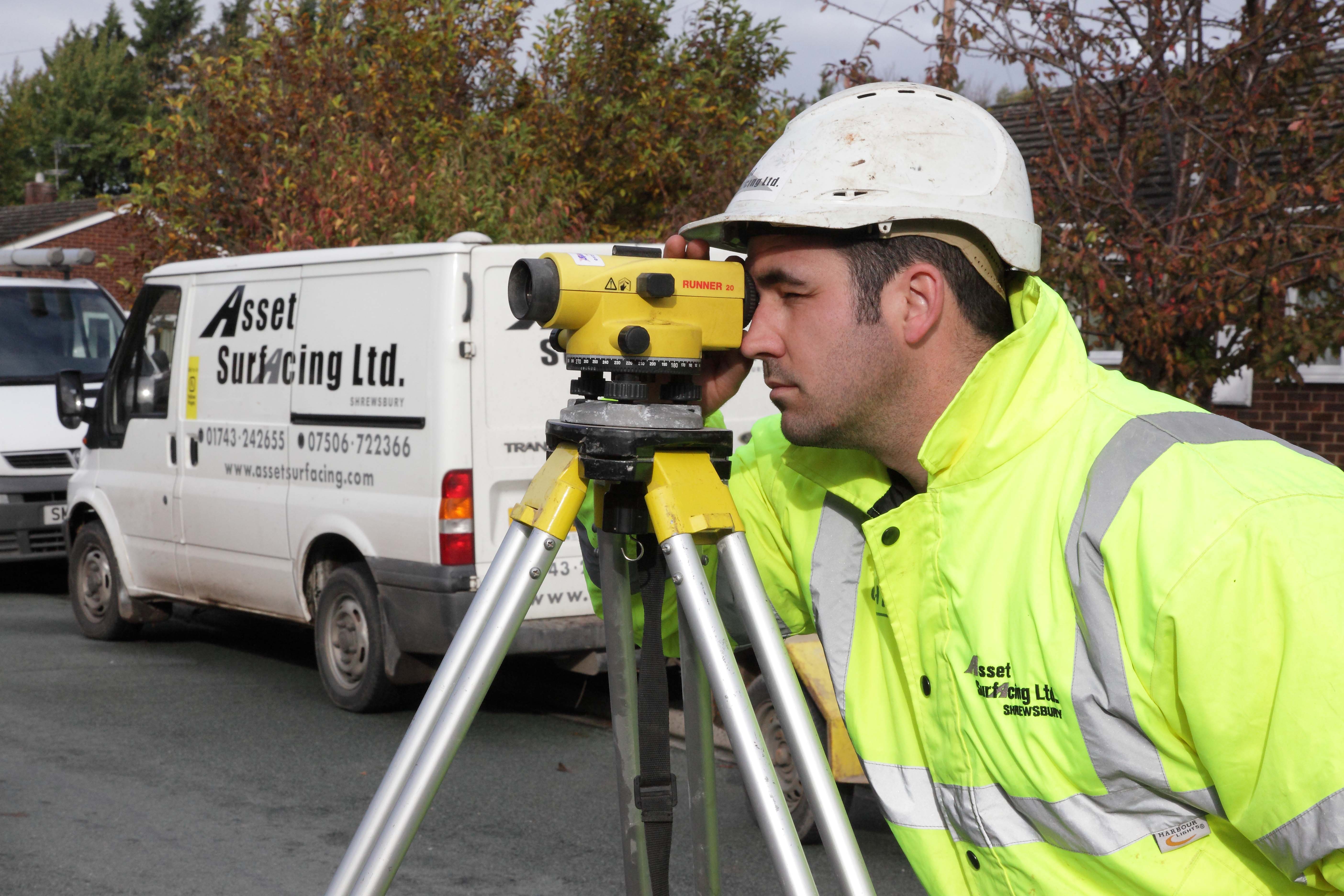 Shot for Asset Surfacing Ltd of Shrewsbury for their Yellow Pages website advert