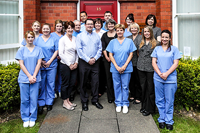 Staff Team photo taken for Dental practice in Worcester