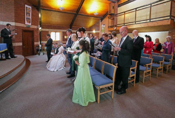 Church Wedding near Builth Wells