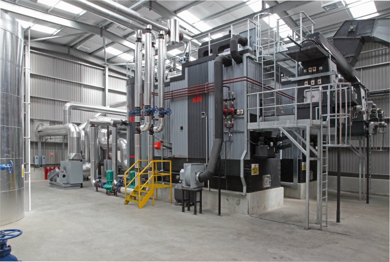 BSW (British Soft Woods) new bio-mas boiler and heat plant at Newbridge-on-Wye