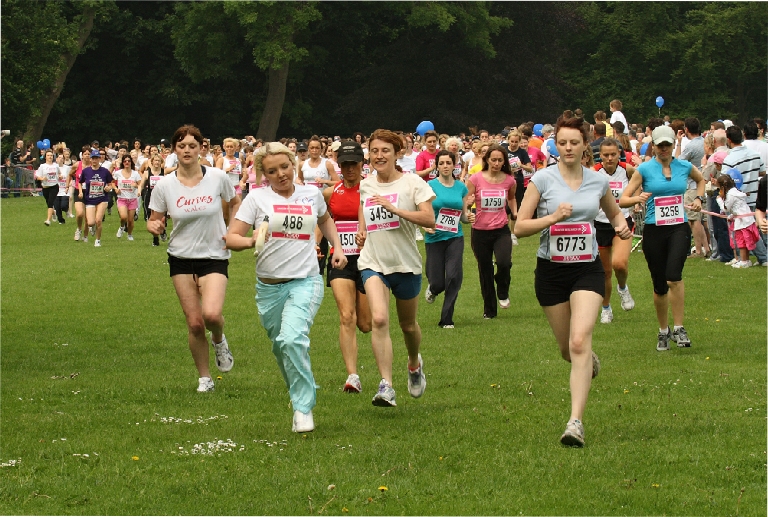 Cardiff Race for Life event, Photographed in connection with Cancer Research