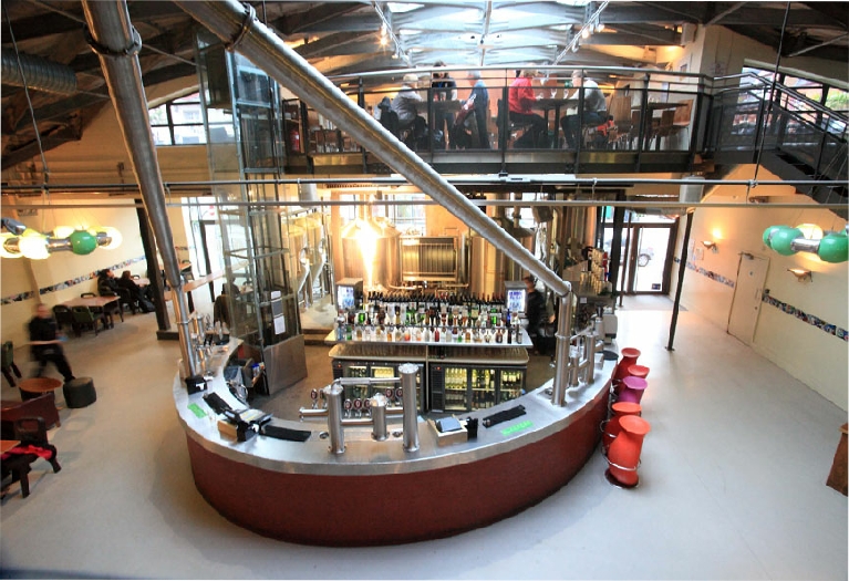 Interior of famous Micro-Brewery / Pub / Resturant in Cardiff (Zero Degrees) made and installed by Regional Joinery