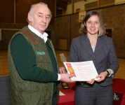 Award presented to Powys Archery Association