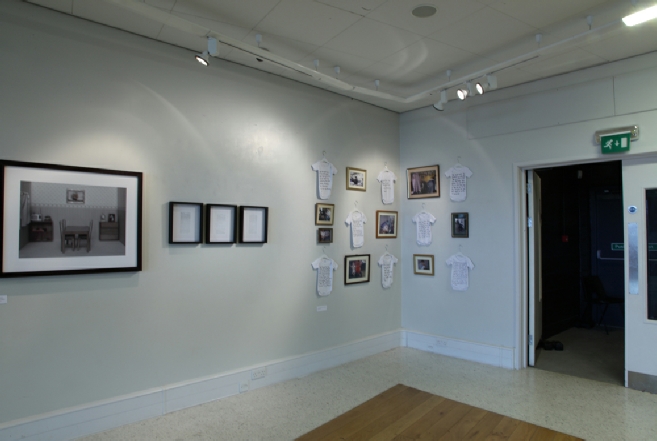 One of the installation photographs from the First Day of Newport University's Photographic Art exhibition at the Riverfront Arts Centre in 2010