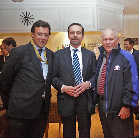 Portuguese Ambassador, Diplomat and Golf Official.  Photograph taken in Newport for Portuguese Government bid for a future Ryder Cup event.