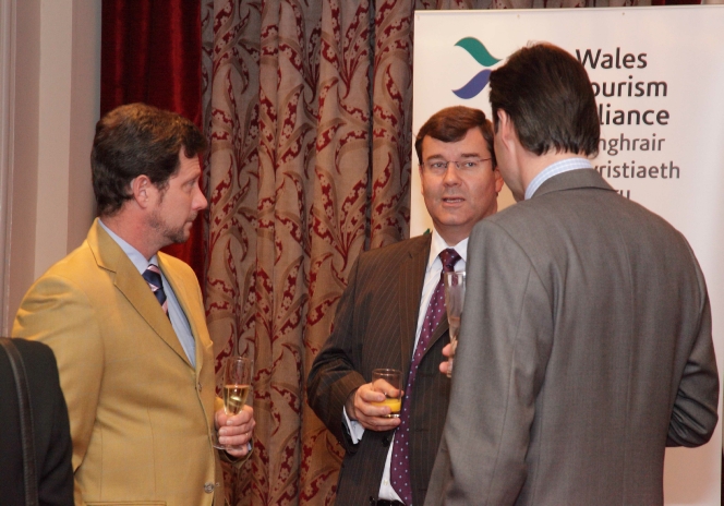 Pre-Dinner drinks at the Wales Tourism Alliance confrence. Held at the Hotel Metropol in the Heart of Wales