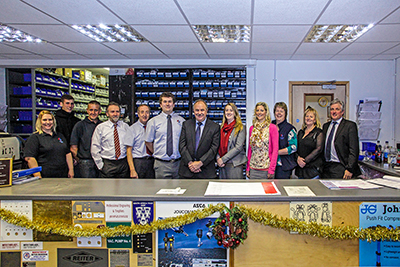 Staff Group photo taken for company advertising