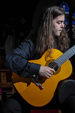 Portrait Phototaken for Musician to advertise his Clasical Guitar wor