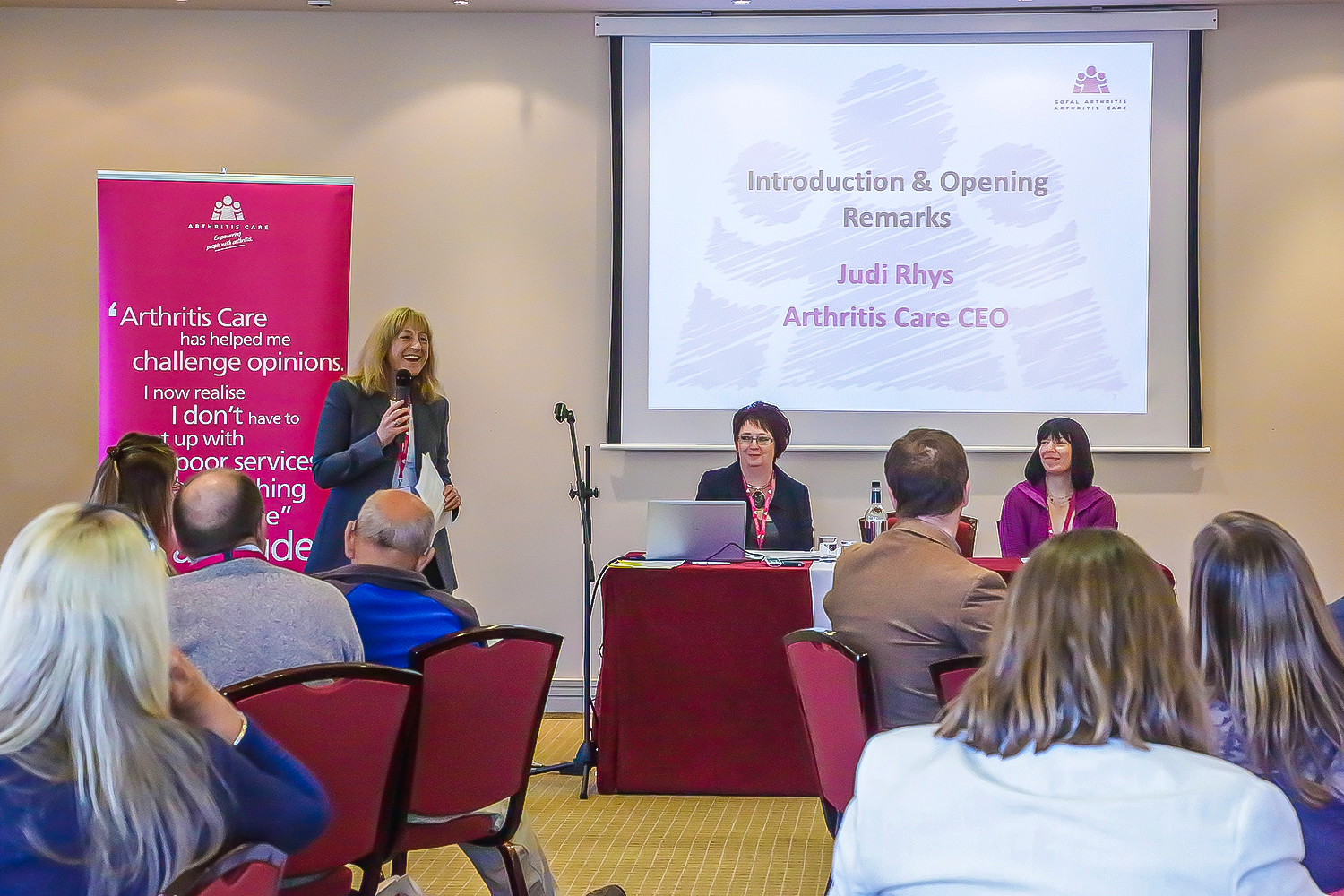 Coverage of Arthritis Care annual conference., Hotel, Mertopoll.