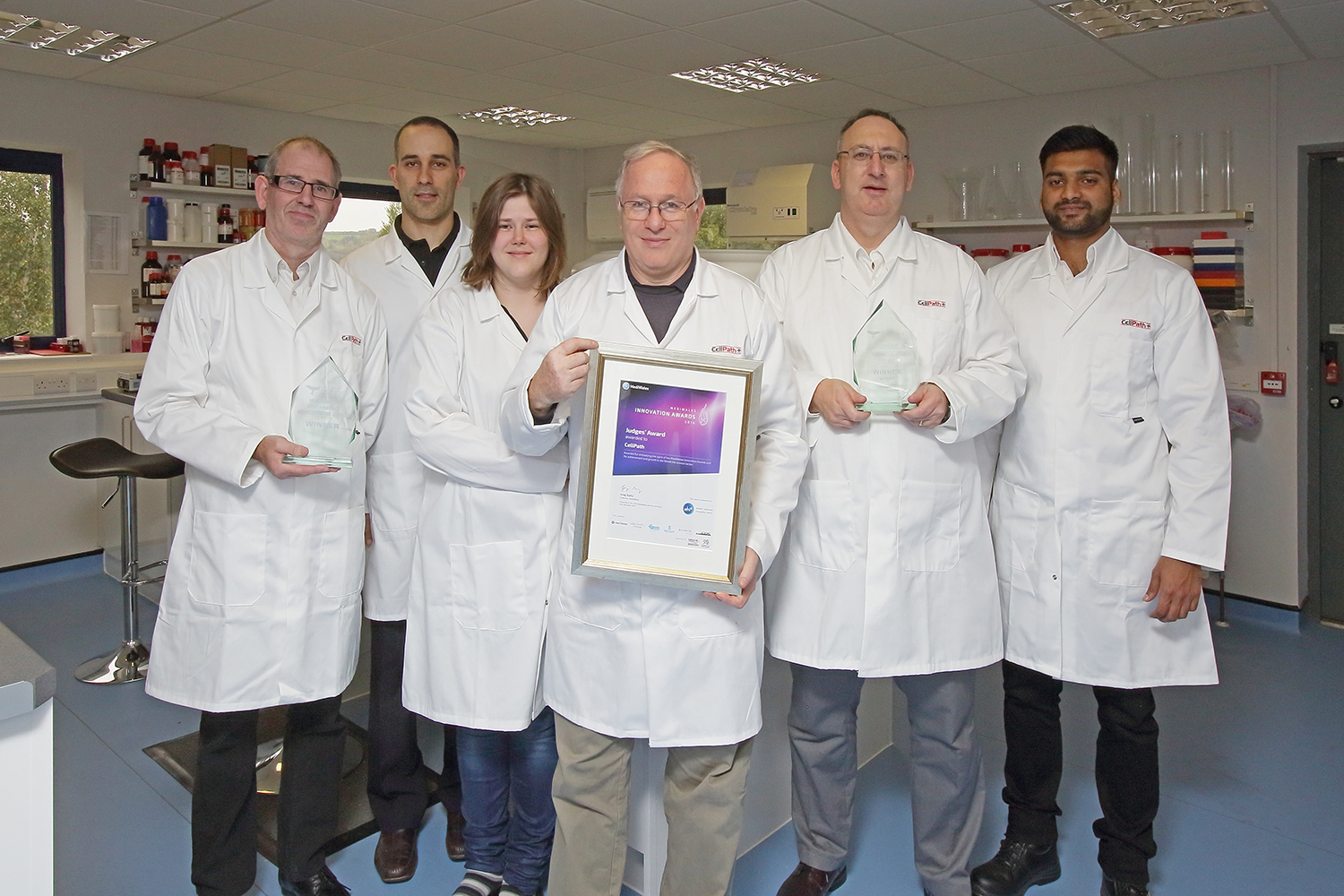 Cellpath, Inovation, Award, Newtown, Working Word, Team, Research, Pathology.