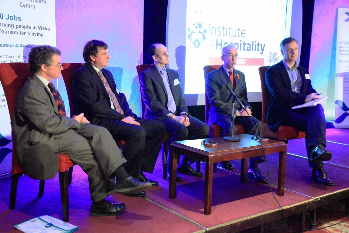 Question and Answer panel at the Wales Tourist board annual conference.
